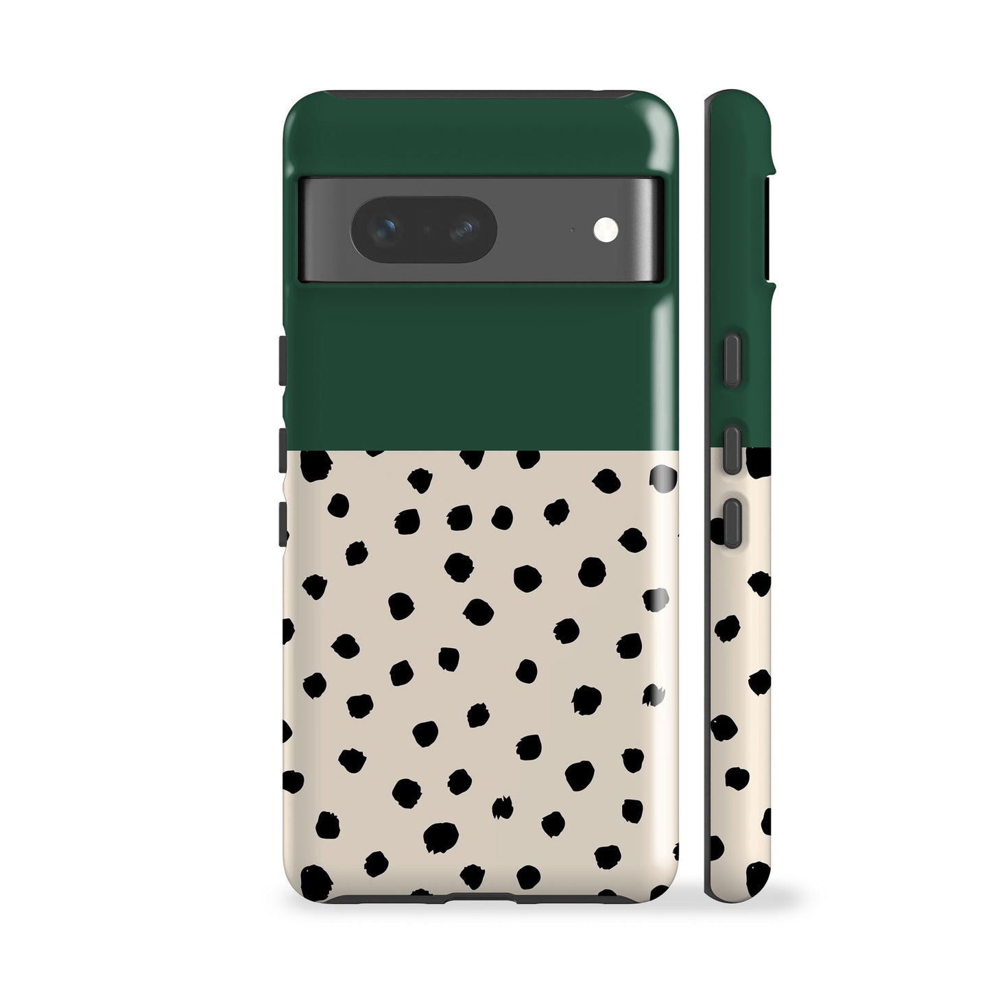 Geo Spotty Dark Green Phone Case