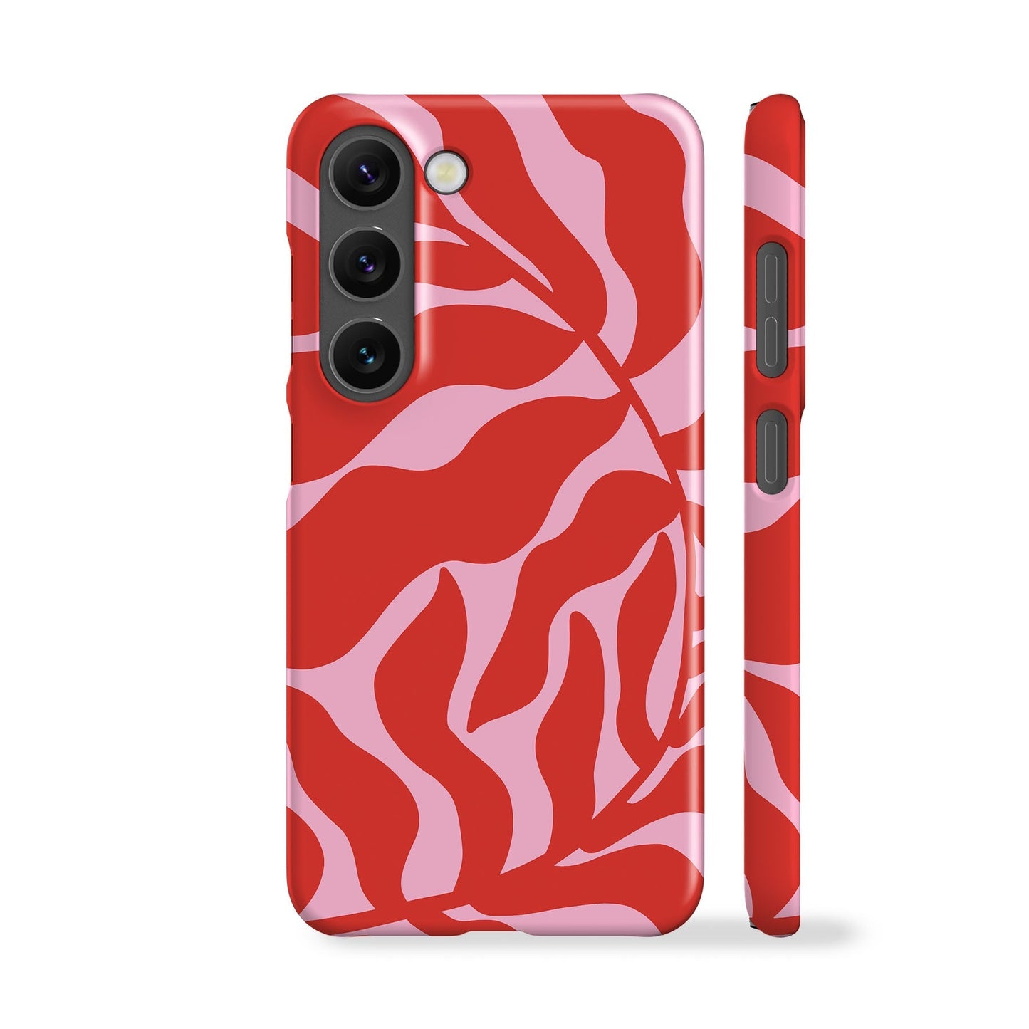 Abstract Pink Leaf Phone Case