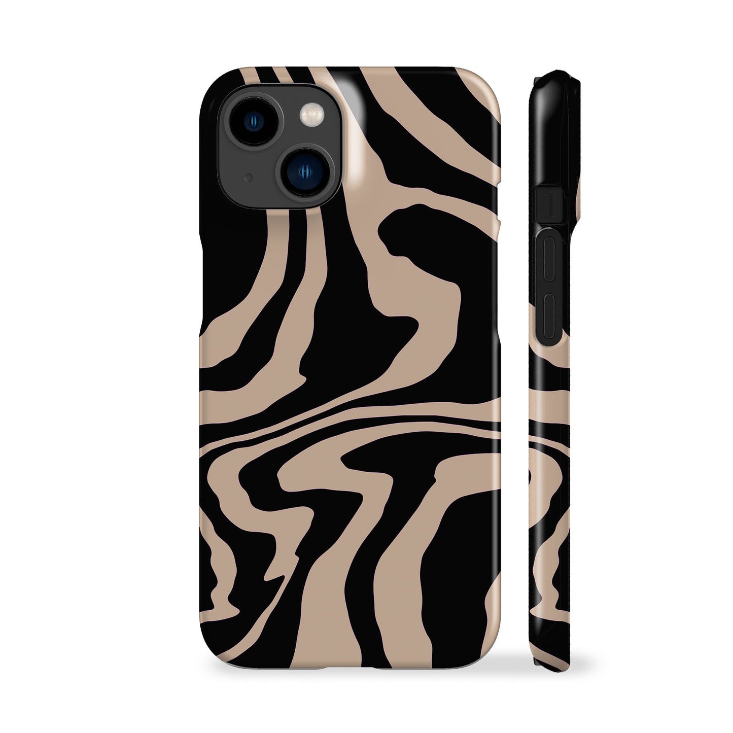 Simple Waves Black Phone Case