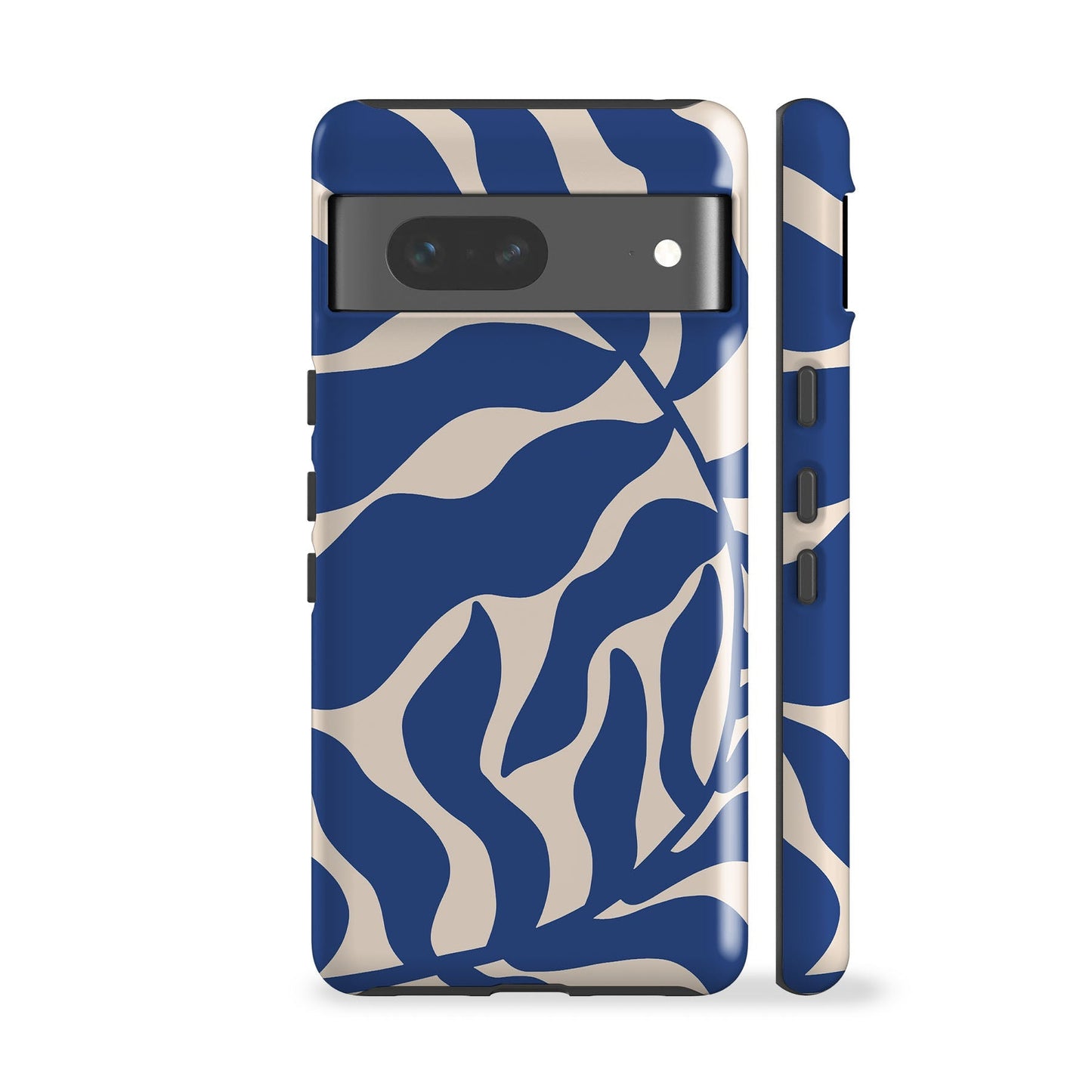 Abstract Blue Leaf Phone Case