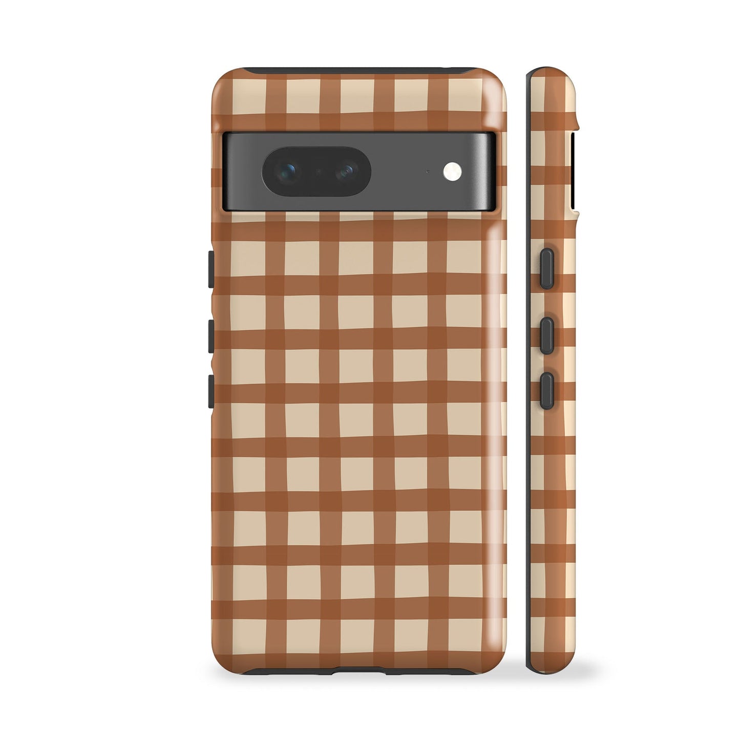 Brown Gingham Phone Case