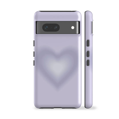 Lilac Gradient Heart Phone Case