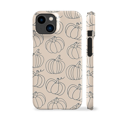 Line Art Pumpkins Phone Case