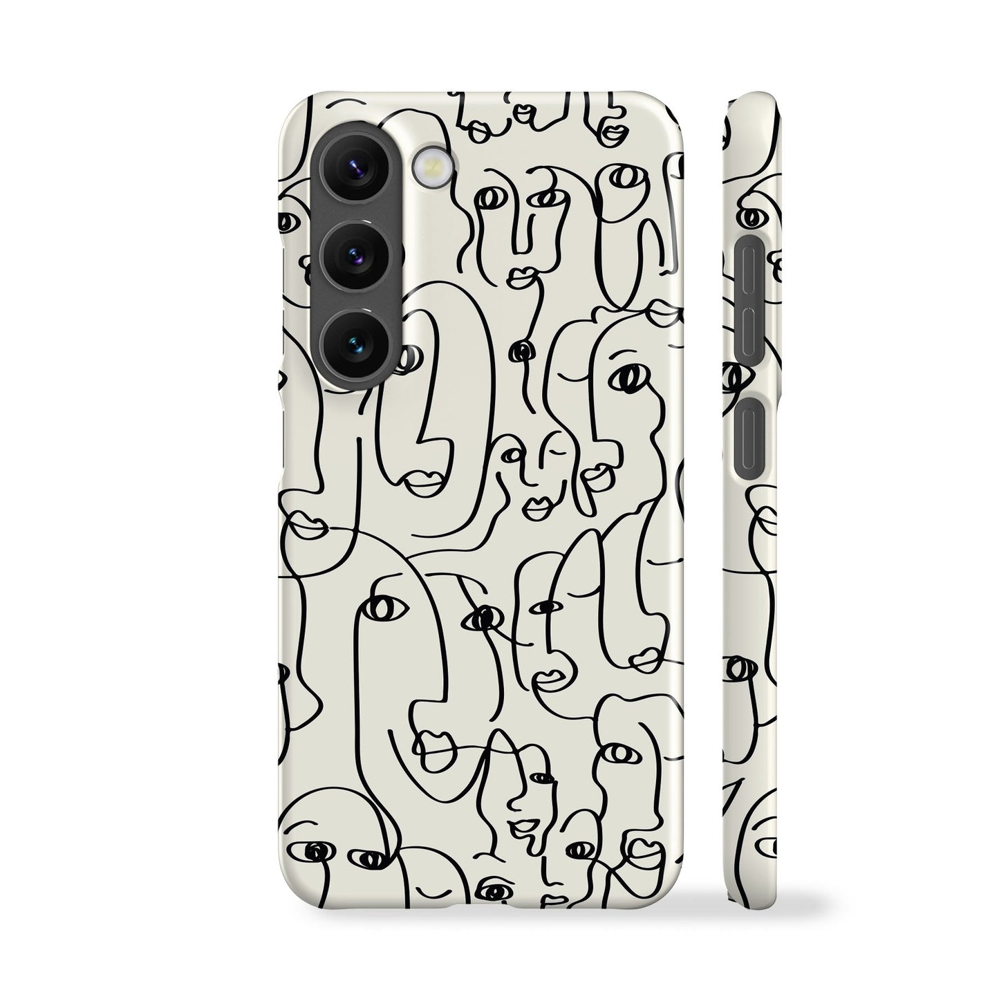 Abstract Doodle Faces Phone Case