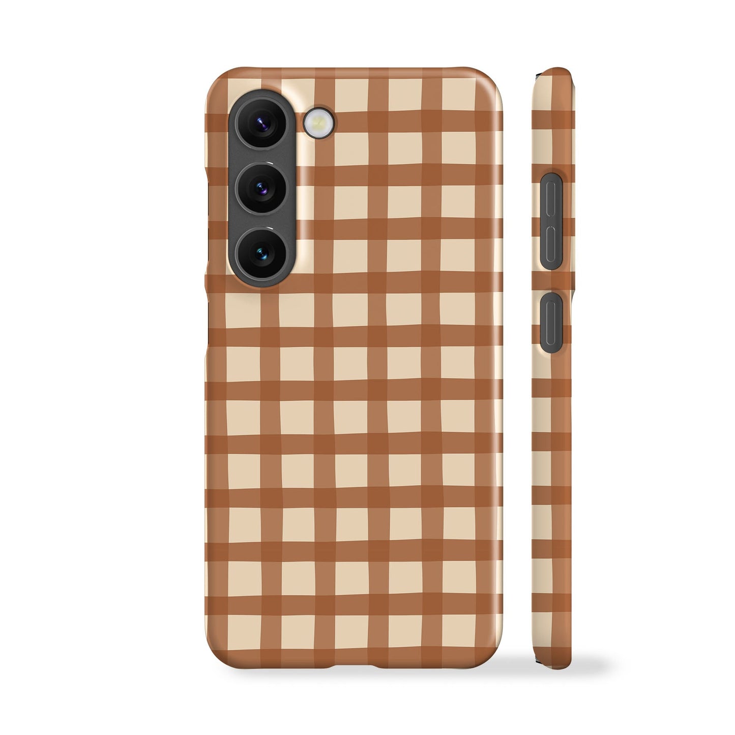 Brown Gingham Phone Case