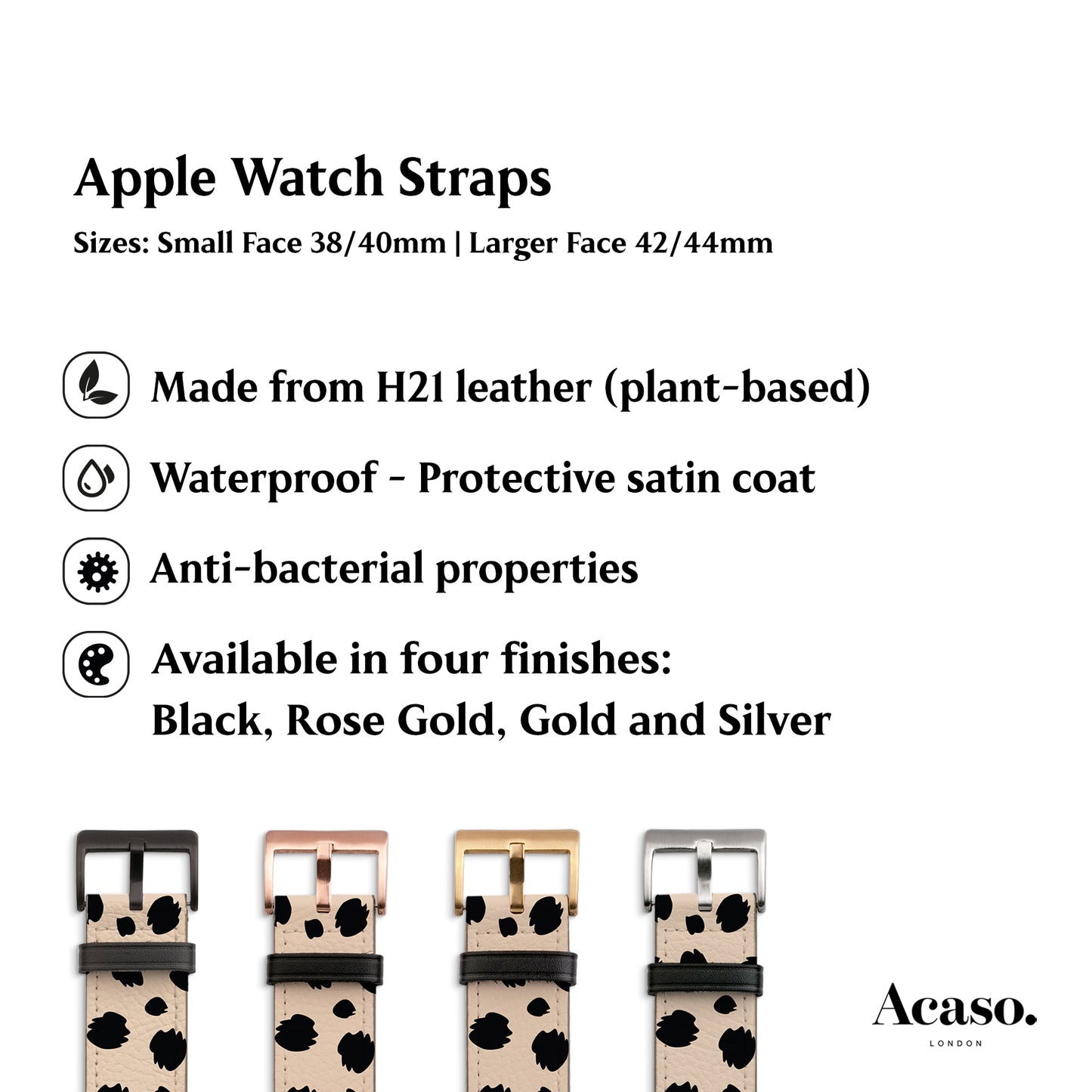 the apple watch strap features different patterns and colors