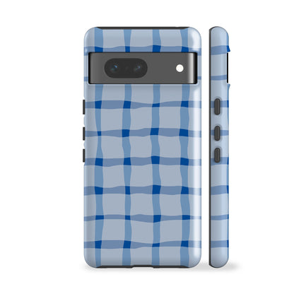 Blue Summer Check Phone Case