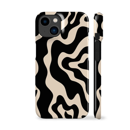 Abstract Wavy Cream Phone Case