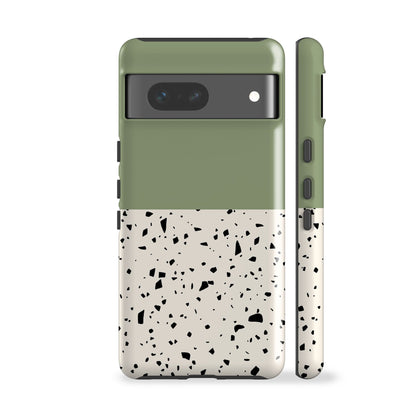 Geo Terrazzo Green Phone Case