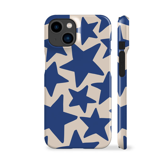 Wonky Stars Blue Phone Case