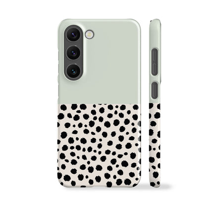 Geo Cheetah Dots Mint Phone Case