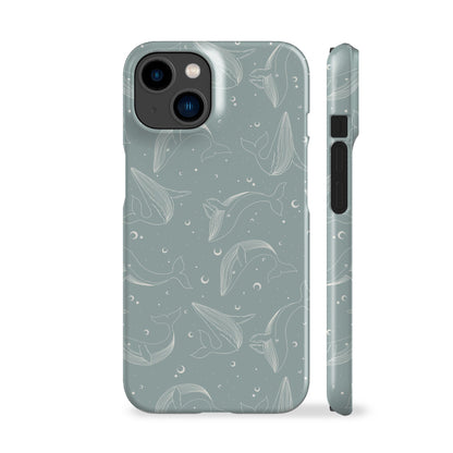 Cosmic Whales Mint Phone Case