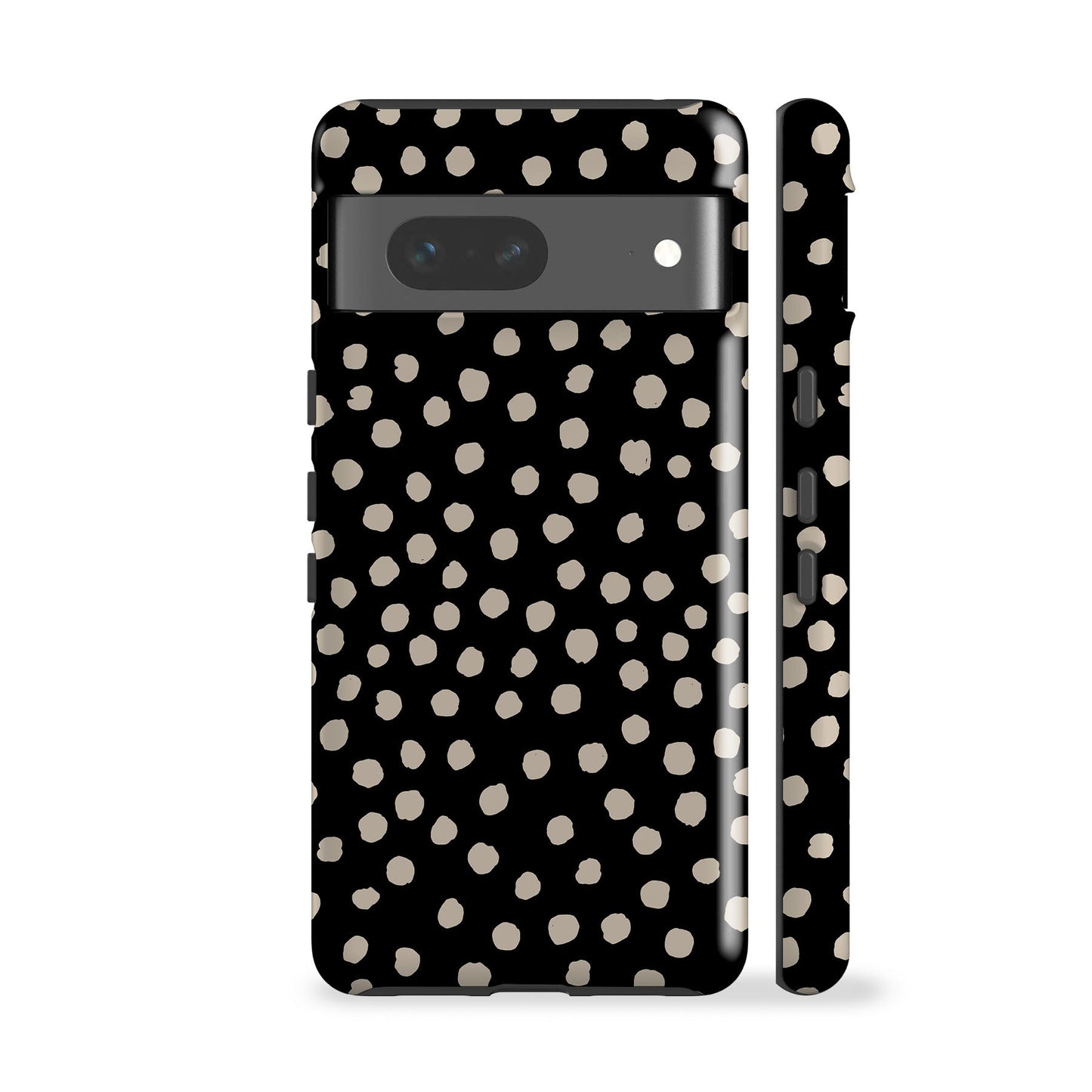 Painted Dots Black Phone Case