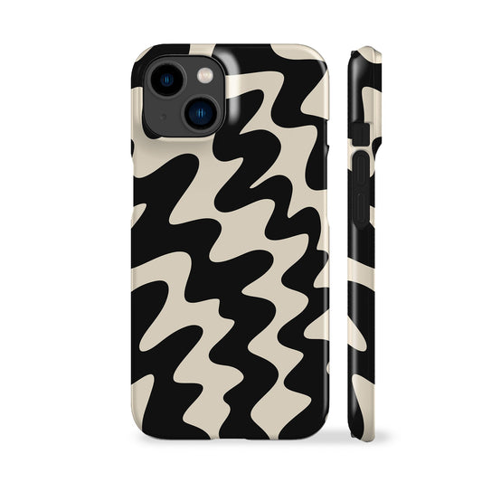 Squiggly Black Phone Case