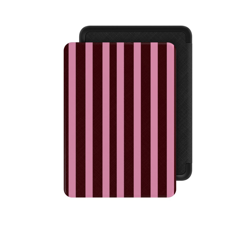 Spring Maroon Stripes Kindle Case