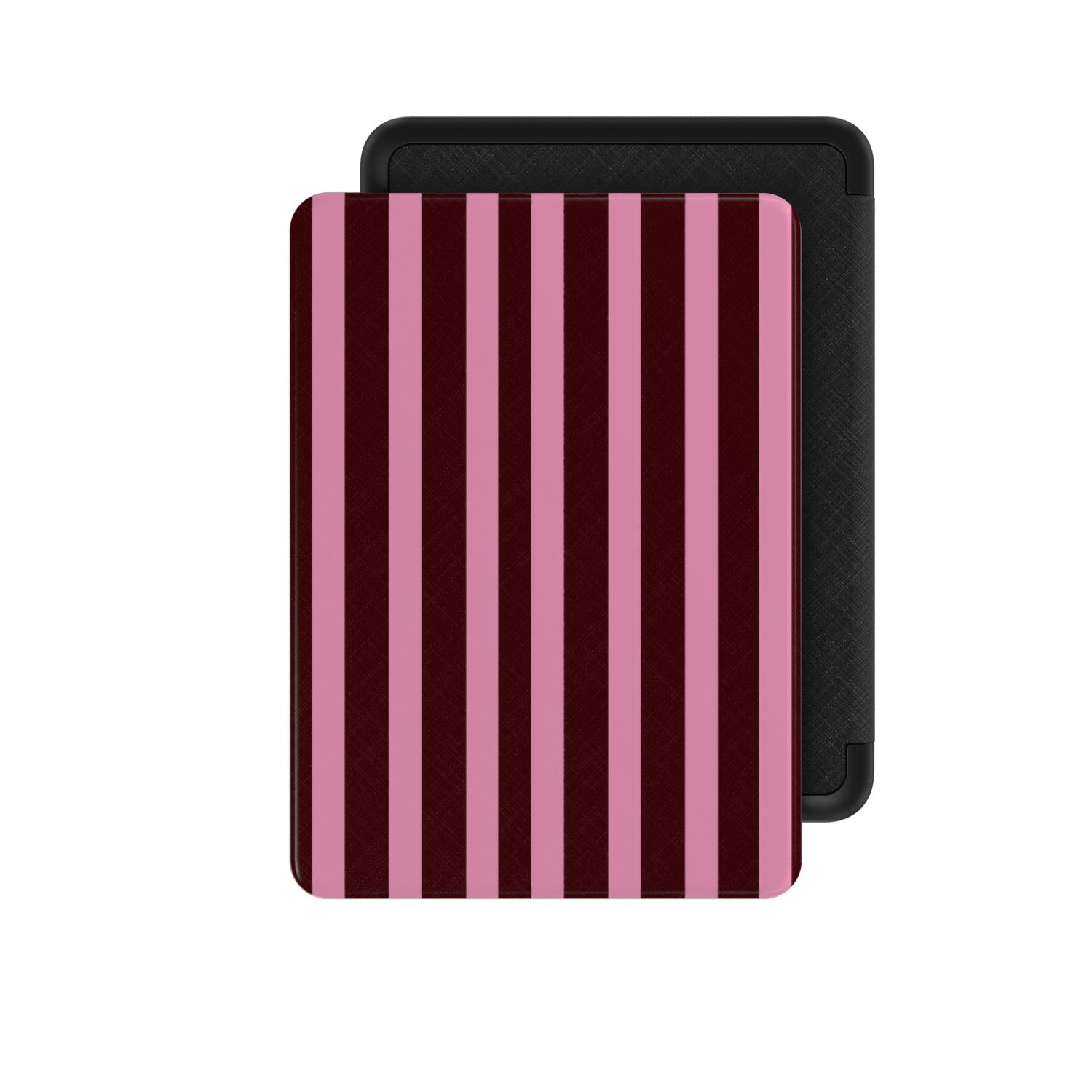 Spring Maroon Stripes Kindle Case