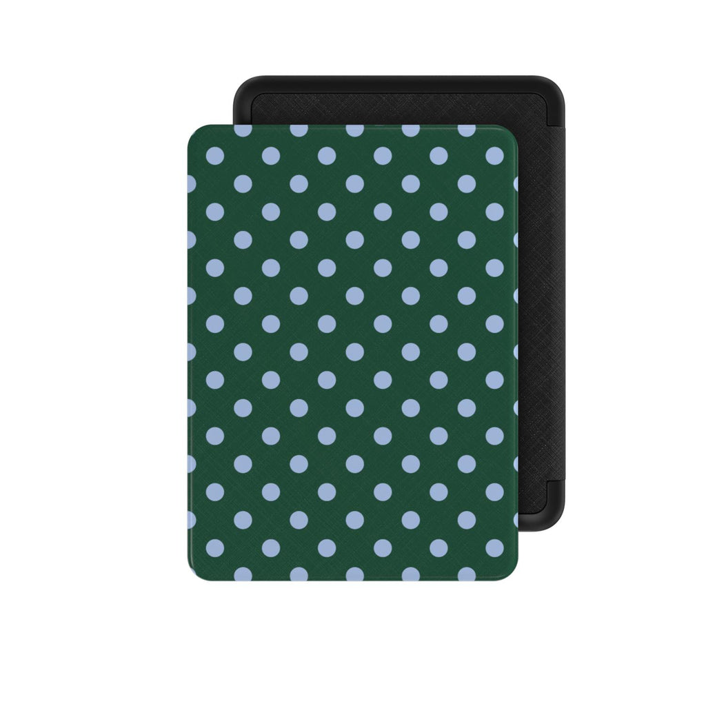 Lola Dots Dark Green Kindle Case