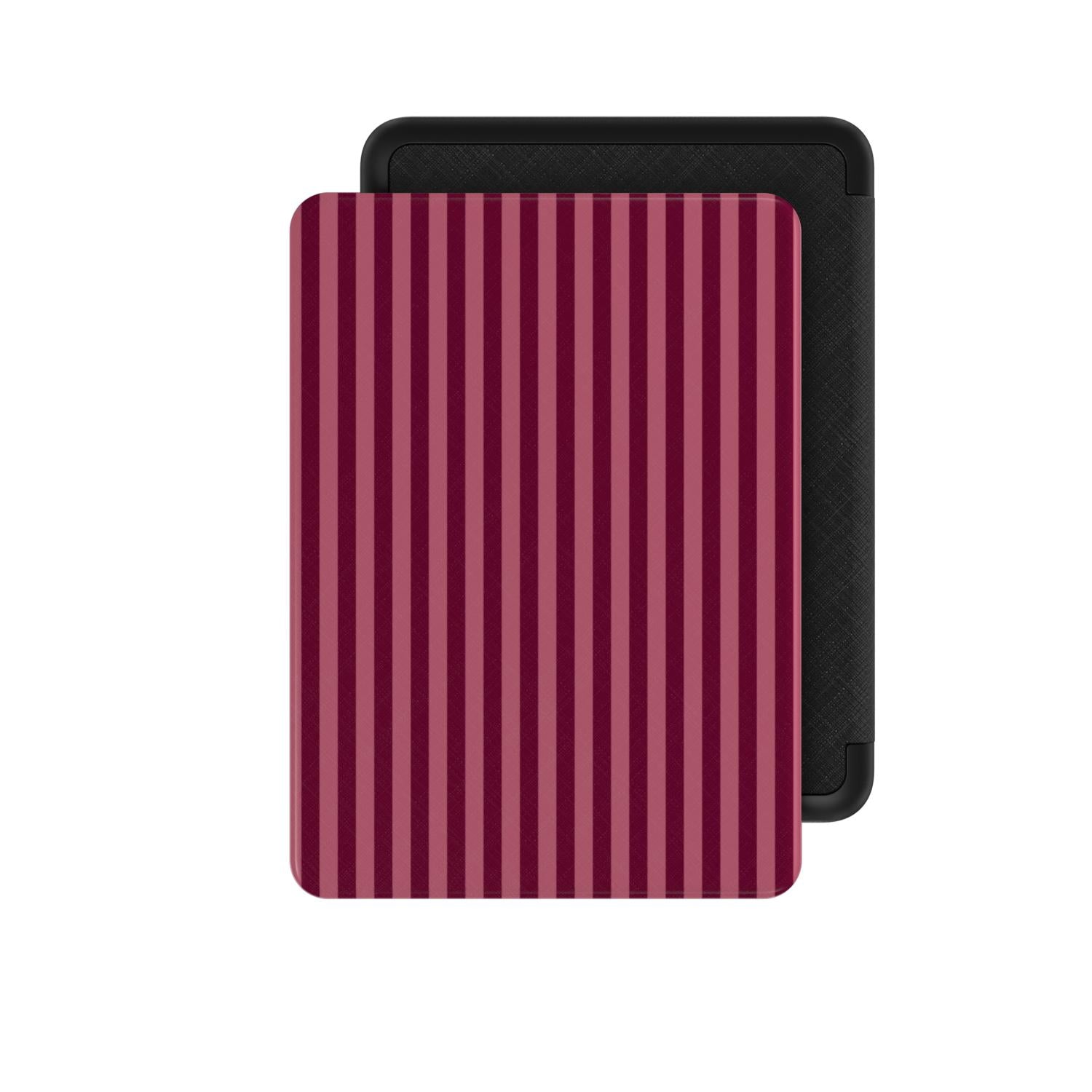 Resort Stripes Deep Rose Kindle Case