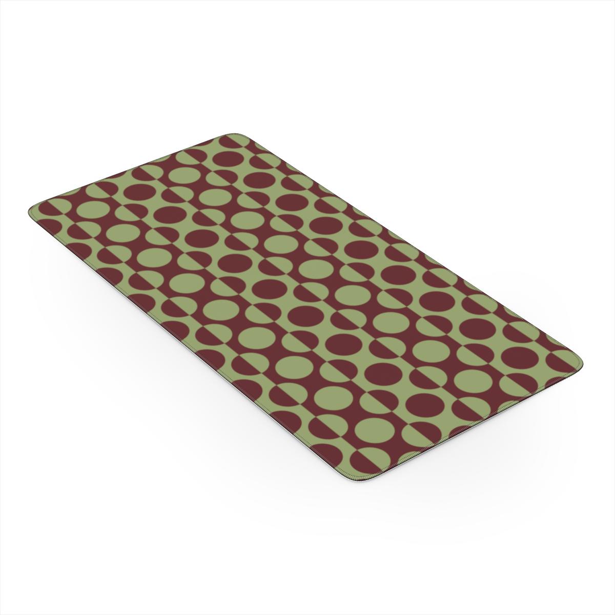 Mint Double Dots Desk Mat