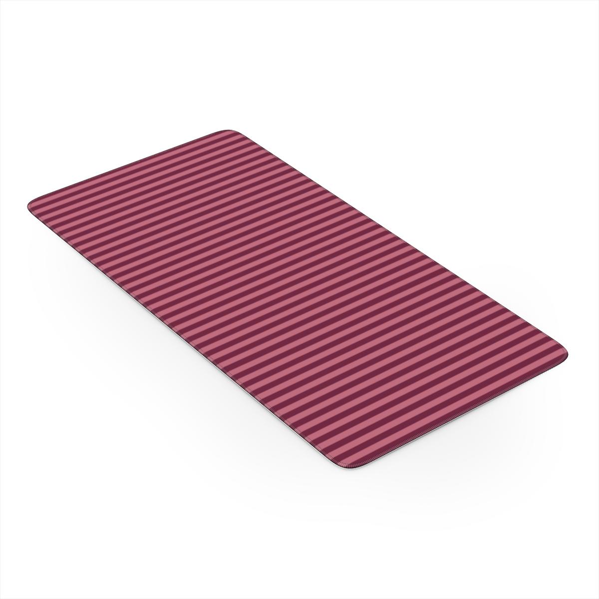 Resort Stripes Deep Rose Desk Mat
