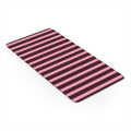 Spring Maroon Stripes Desk Mat