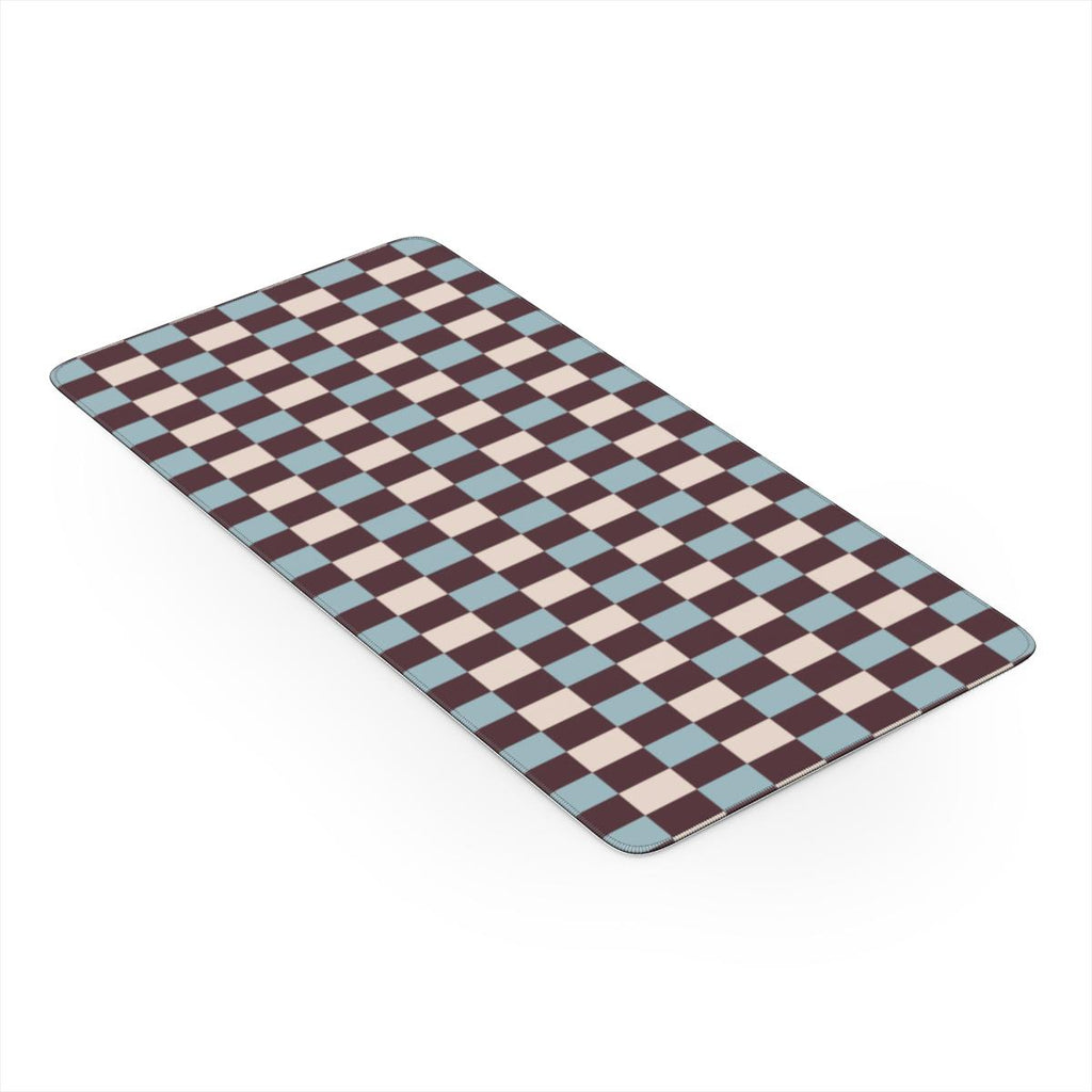 Winter Checkers Desk Mat