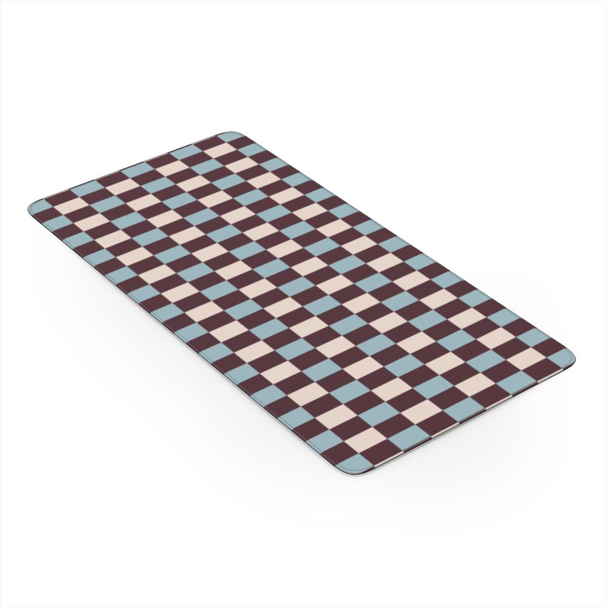 Winter Checkers Desk Mat