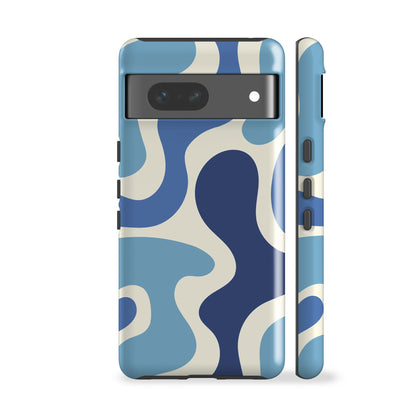 Funky Wave Blue Phone Case