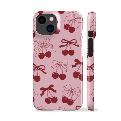 Pink Cherry Bow Phone Case