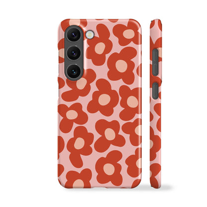 Retro Daisy Red Phone Case