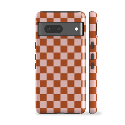 Pink Red Checkered Phone Case