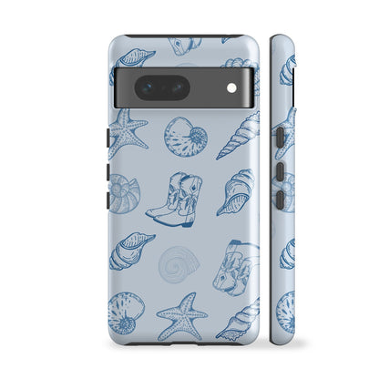 Coastal Cowgirl Blue Phone Case