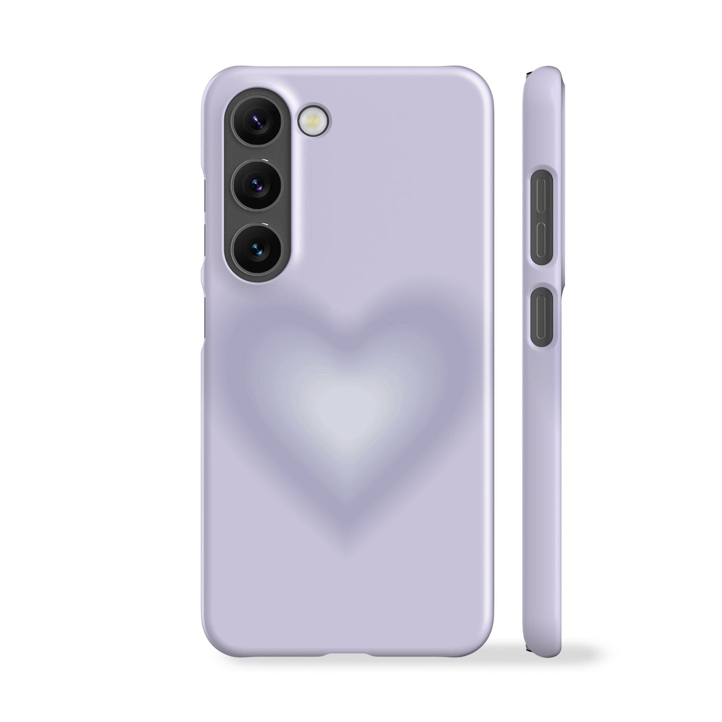 Lilac Gradient Heart Phone Case