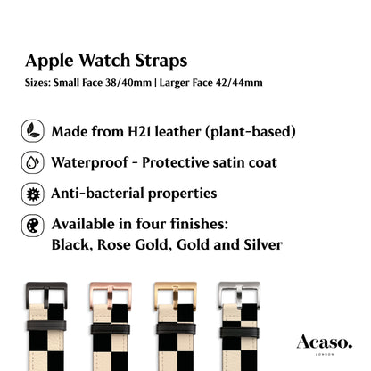 the apple watch straps are different colors and sizes