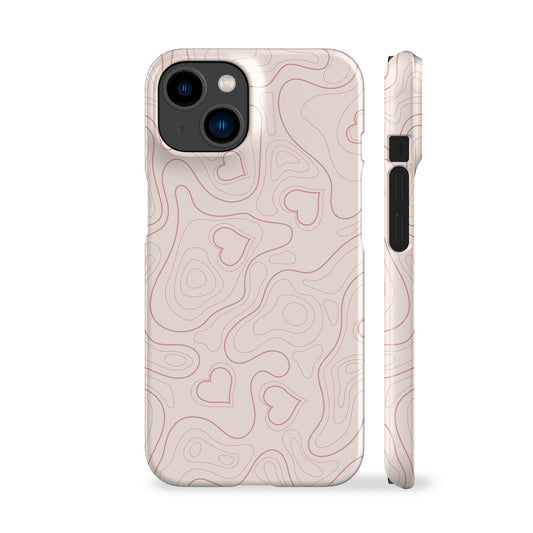 Love Topographic Phone Case