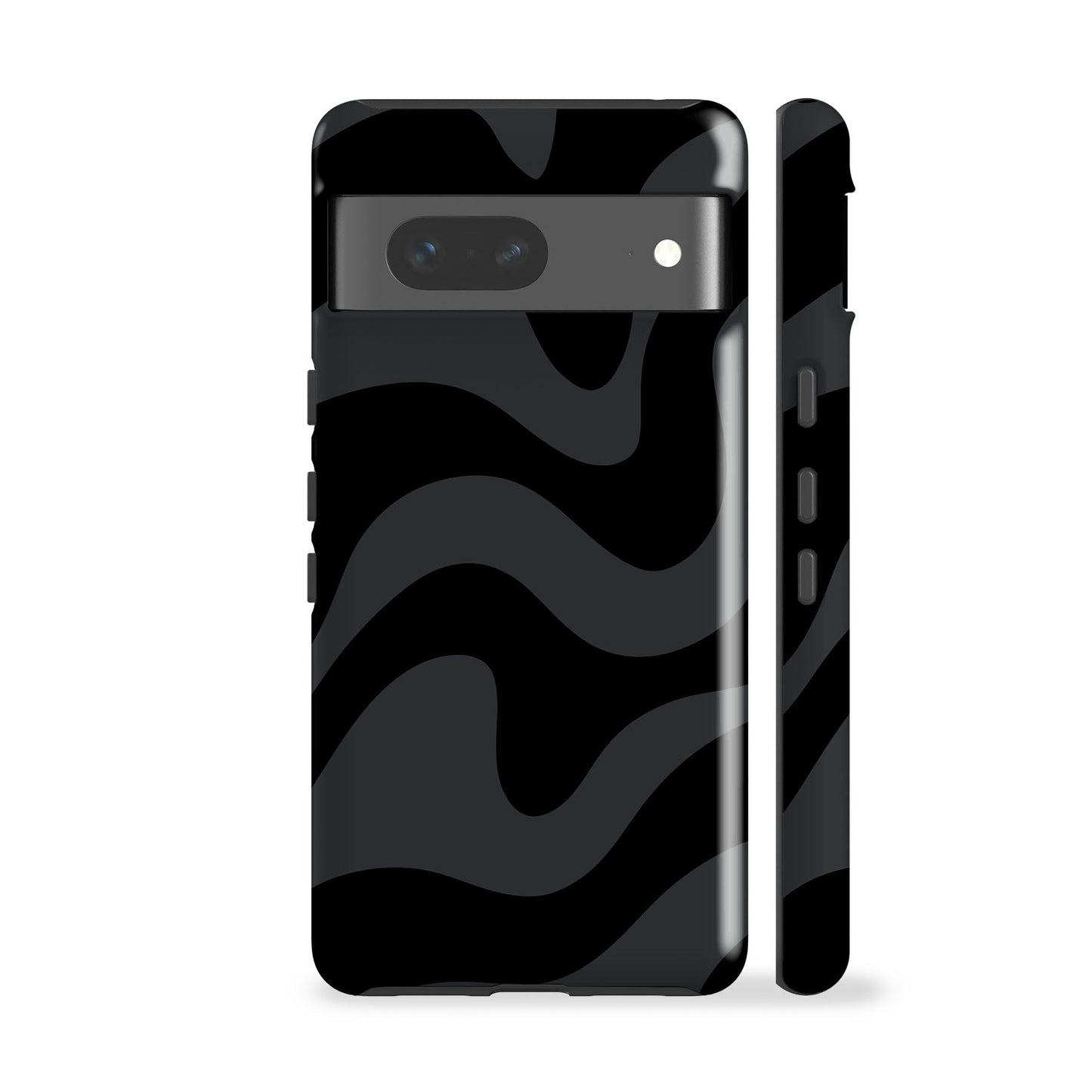 Wavy Grey Zebra Phone Case