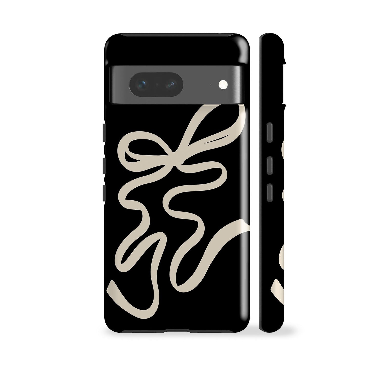 Cream Ribbon Phone Case