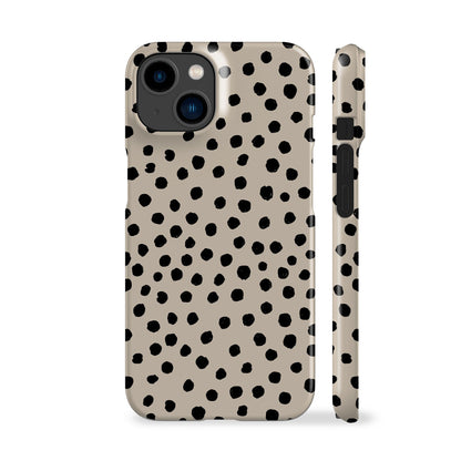 Painted Dots Beige Phone Case