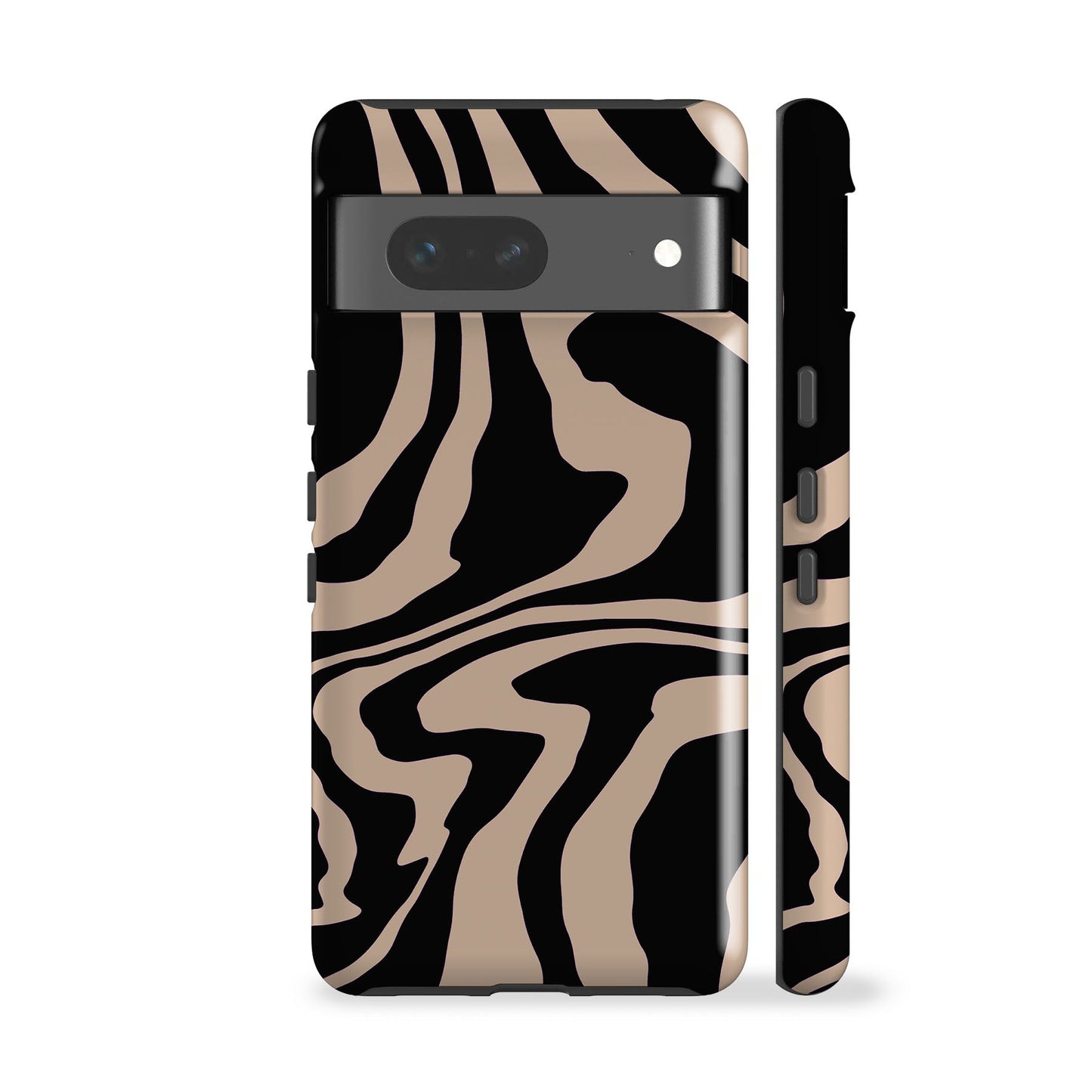 Simple Waves Black Phone Case