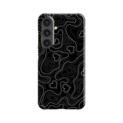 Love Topographic Phone Case
