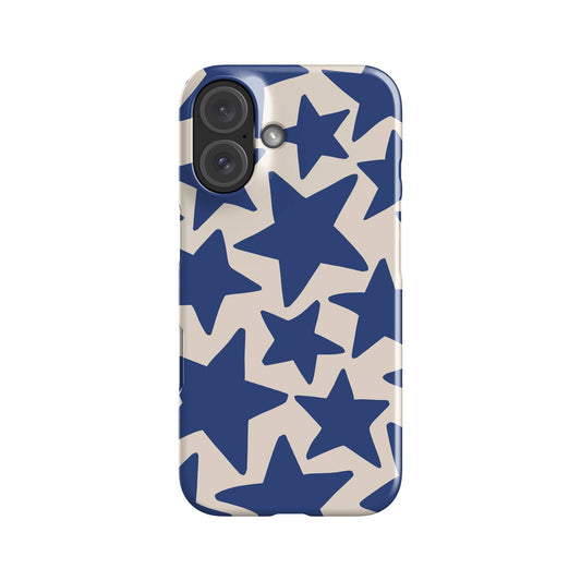 Wonky Stars Blue Phone Case