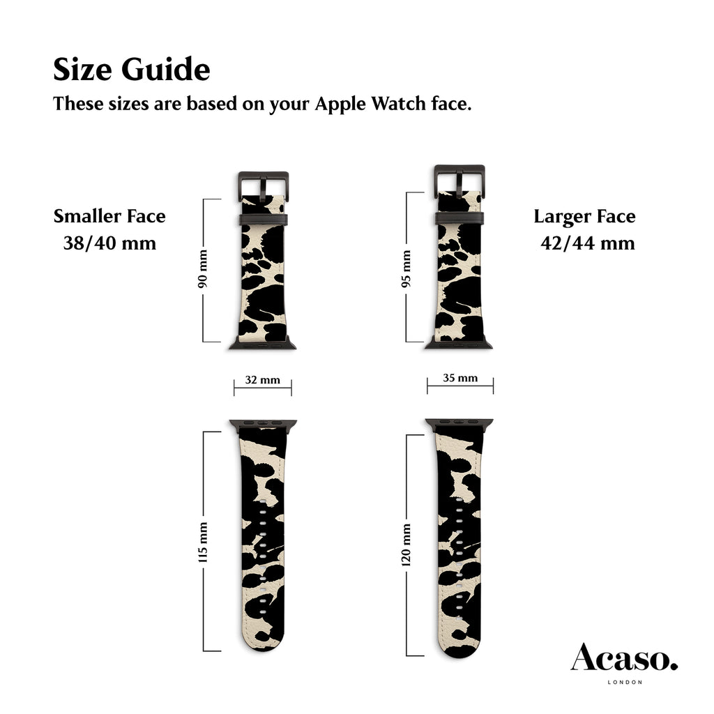 a picture of a watch face size guide