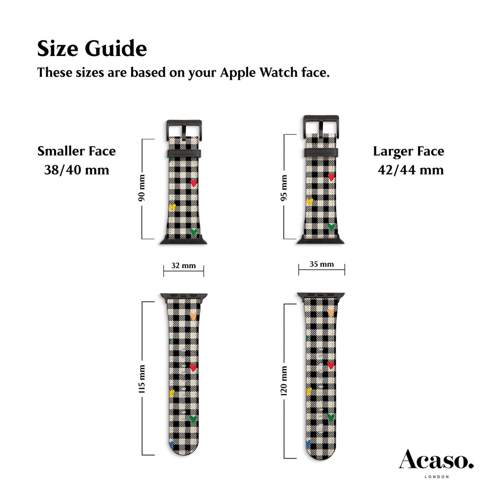 a picture of a watch face size guide