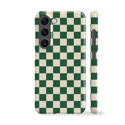 Green Hope Checkered Phone Case