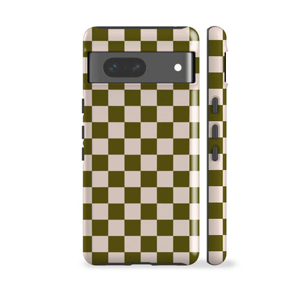 Green Moss Checkered Phone Case