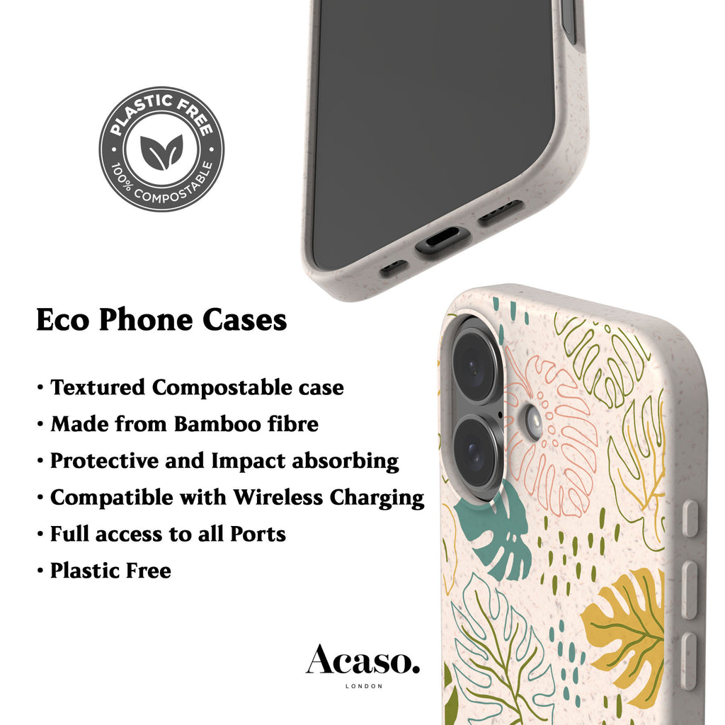 Abstract Monstera Eco-Friendly Phone Case
