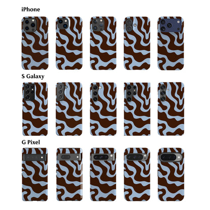 Abstract Chocolate Wave Phone Case