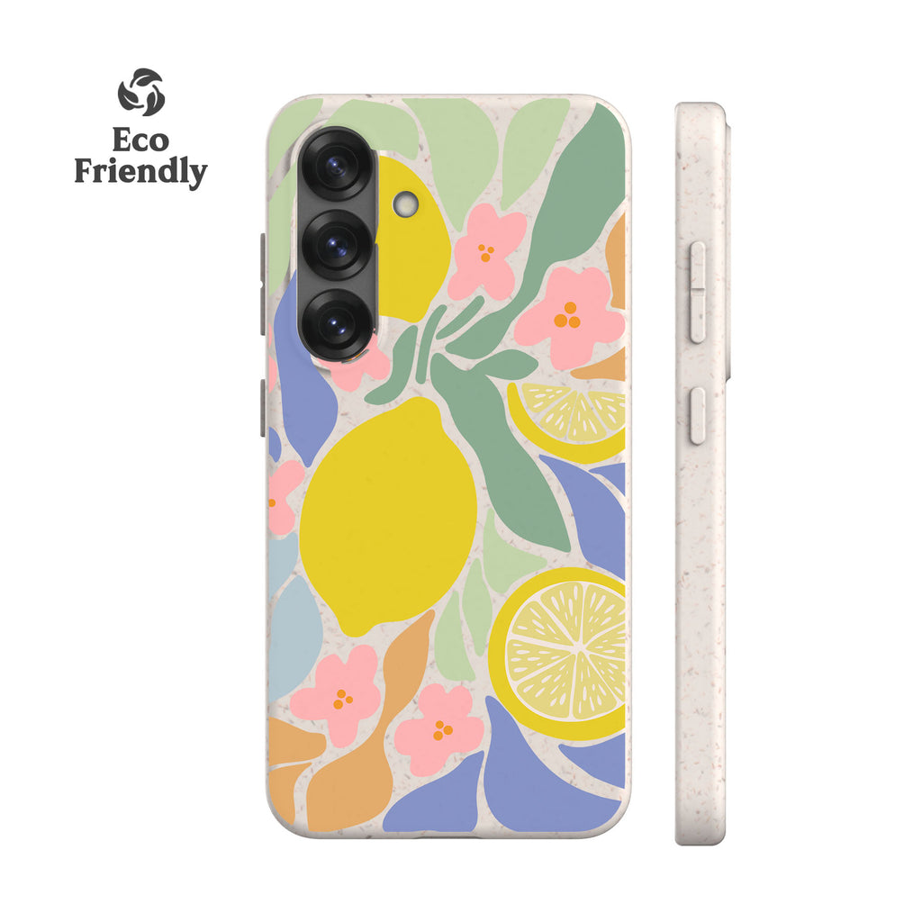 Abstract Lemons Eco-Friendly Phone Case