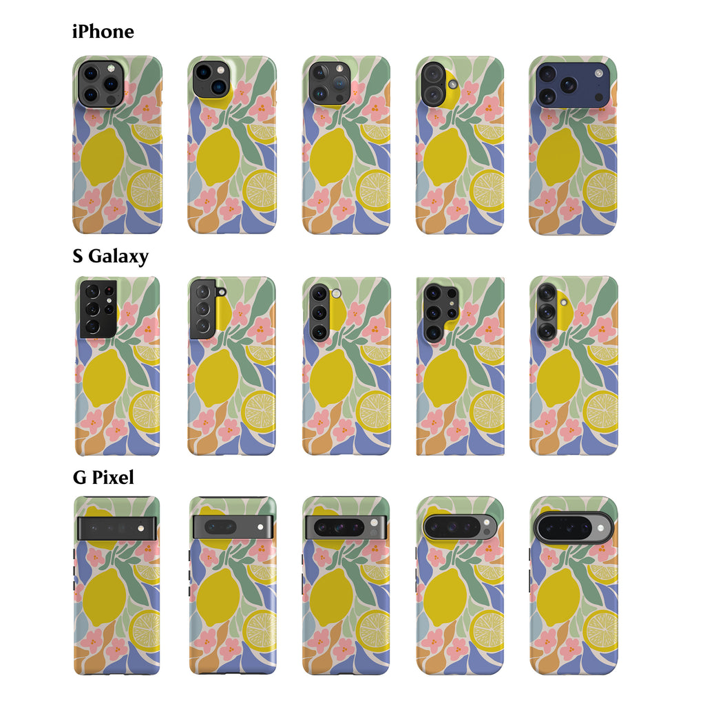 Abstract Lemon Phone Case