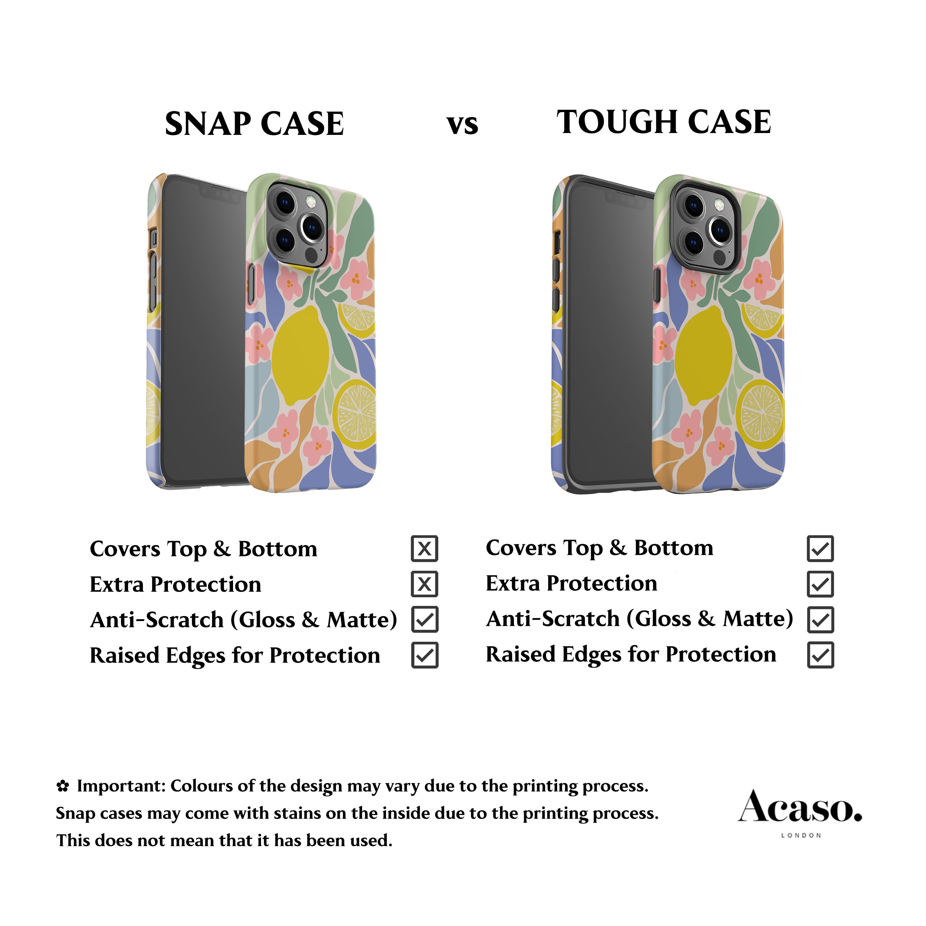 Abstract Lemon Phone Case